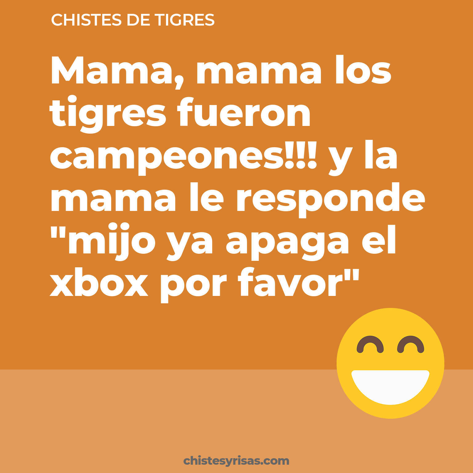 chistes de Tigres cortos